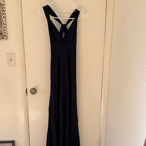 NWT Elegant Navy full length dress